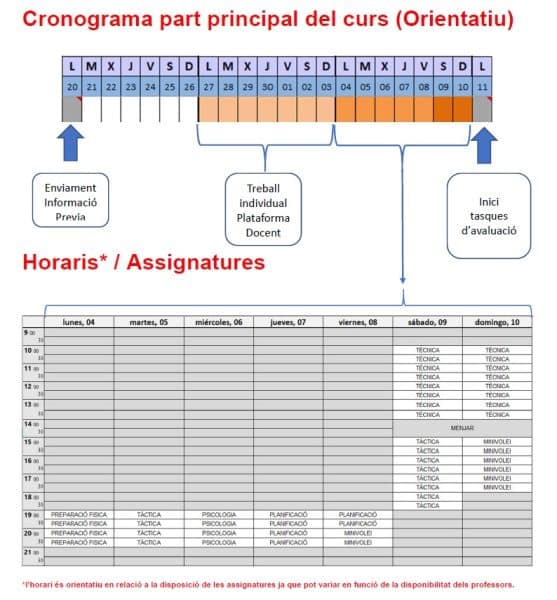 Cronograma Curs Entrenador N1 557x600